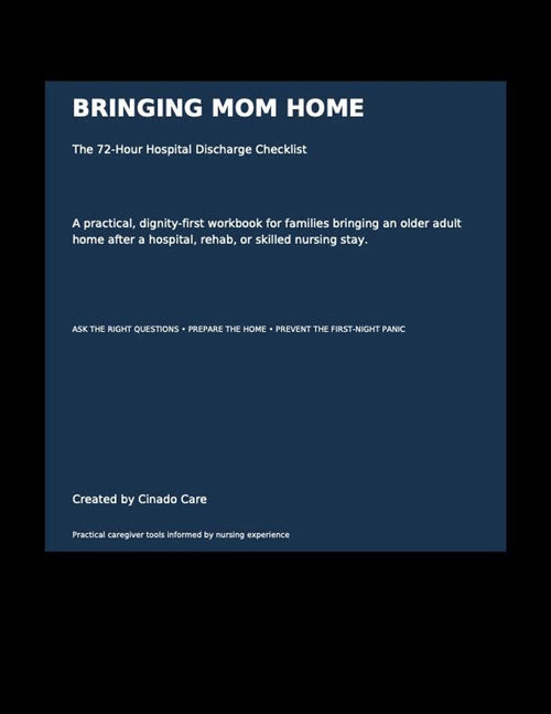 Hospital Discharge Checklist PDF - inside page preview 1
