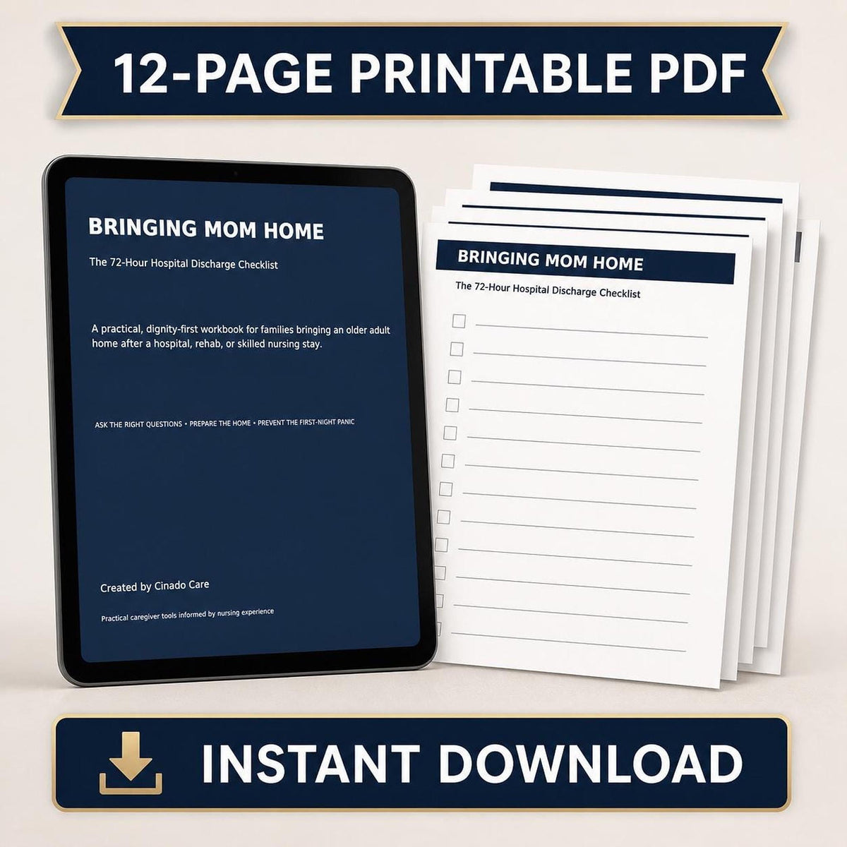 Hospital Discharge Checklist PDF - inside page preview 3